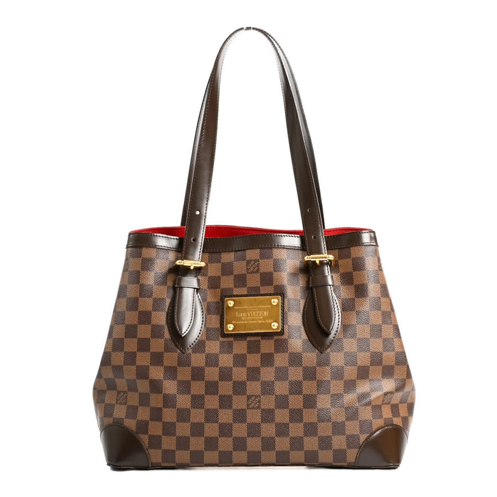 Louis Vuitton Hampstead Tote Bag Leather Brown
